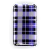 Brand New : High Quality With Our Premium Snap On Hard Protector Cover For Apple Ipod Touch Crystal Case Purple Checker 8gb / 16gb / 32gb / 64gb Iii / 3rd (3g) Generation Or Touch Ii / 2nd Gen (2g)
