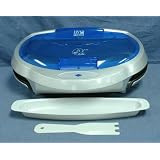 George Foreman Family-Sized Grill w Indigo Bun Warmer GR15BWI by George Foreman
