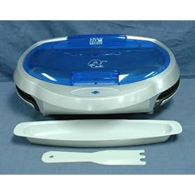 George Foreman GR15BWI Super Champ Family Size Grill with Indigo Bun Warmer by George Foreman
