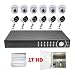 Complete Professional 16 Channel H.264 DVR with 6 x 1/4
