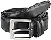 Mens Dress Belt ALL Genuine Leather Double Stitch Classic Design 35mm Black (36)