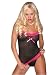 Sexy Black Dot Pink Cami Set Pink Mesh Lingerie Matching Thong Included