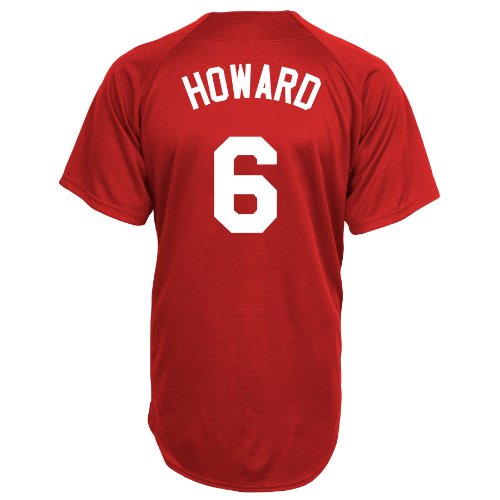 MLB Philadelphia Phillies Ryan Howard #6 Replica BP Home Jersey, Medium