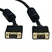 Tripp Lite VGA Coax Monitor Cable, High Resolution cable with RGB coax (HD15 M/M) 1-ft.(P502-001) , Black