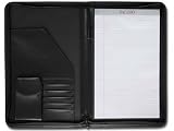 Black Deluxe Zip-Around Padfolio - Legal Size