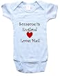 SOMEONE IN ENGLAND LOVES ME - ENGLAND BABY - Country Series - White, Blue or Pink Onesie / Baby T-shirt