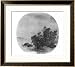 Landscape with Water Buffalo, Song Dynasty (960-1279) Framed Art Poster Print, 29x25