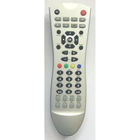 Original Remote Control (original spare part) RC1101-silver for specific models of PVR/DTR boxes Akura, Alba, Bush, Digihome, Dual, Durabrand, Evesham, Ferguson, Goodmans, Grundig, Luxor, Maplin, ONN, Proline, Sharp, Technika, Techwood, Wharfedale.