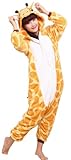 Sunrise Adult Giraffe Onesie Costume Kigurumi Pajamas (Medium, Giraffe)