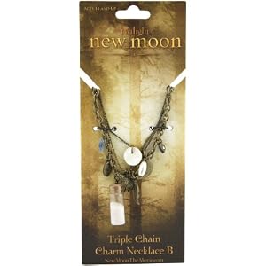 NECA Twilight "New Moon" Triple Chain Charm Necklace (Sand Bottle)