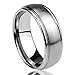 Prime Pristine 6mm 8mm Mens Womens Titanium Wedding Band Ring Brushed Centered Domed Band Ring SZ: 11
