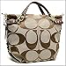 Coach Brooke Signature Carly Shoulder Hobo Bag Purse Tote Khaki Bronze