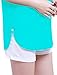 Allegra K Women Short Sleeve Tee Shirts Crochet Color Block Summer Tops
