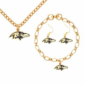 NFL Baltimore Ravens Jewelry Set