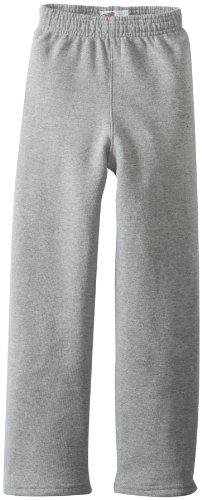 Soffe Big Boys' Open Bottom Heavy Weight Sweatpant, Oxford, Medium