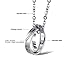 Fate Love His & Hers Simple Design Matching Promise Rings Pendant Love Necklace Set for Lover