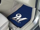 Milwaukee Brewers Floor Mats 2 Piece Carpet Set