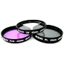 Zeikos ZE-FLK43 43mm Multi-Coated 3 Piece Filter Kit (UV-CPL-FLD)