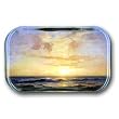 Coucher de Soleil Pleine Mer - Rectangle Glass Paperweight (2-1/2" x 4" x 1")