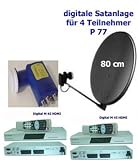P 77 dig. Satanlage fuer 4 TN, 80 anthr., 2 x M 45