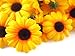 (24) Silk Yellow Sunflower Gerbera Daisy Flower Heads , Gerber Daisies - 1.75