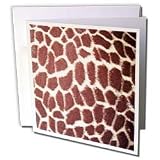 Patricia Sanders Photography - Giraffe Print - Greeting Cards-6 Greeting Cards with envelopes