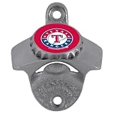 Texas Rangers Metal Wall Mounted Beer Bottle Opener