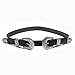 Wink Gal Women's Boho Metal Western Double Buckle Belt Sliver