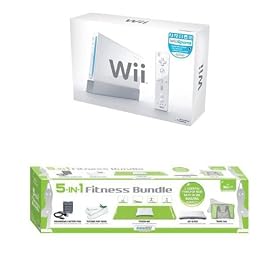 Nintendo Wii Fitness Bundle - Console System & DreamGEAR Wii 5-In-1 Fitness