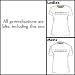 INK-CORRECT T-SHIRT All Generalizations are False