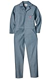 Dickies Men's Long Sleeve Cotton Coverall, Fisher Stripe, X-Large/Tall