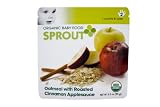 Sprout Organic Baby Food, Oatmeal with Roasted Cinnamon Applesauce, Stage 2, 3.5-Ounce Pouches (Pack of 12)