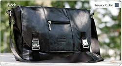 Namaste Black Mini Messenger Knitting Project Shoulder Bag