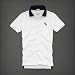 アバクロンビー&フィッチ アバクロ ポロシャツ メンズ ホワイト Johns Brook Short Sleeve Polo Shirts