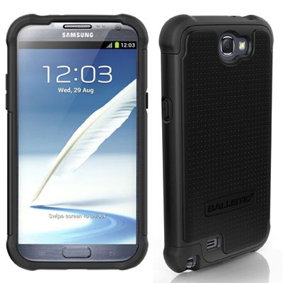 画像をクリックして拡大イメージを表示 安い「正規輸入品」 ドコモ ギャラクシーノート2 専用 耐衝撃ケース! Ballistic SG Series Case for Galaxy Note2 Black/Black バリスティックケース ドコモ SC-02E ケース ブラック/ブラック