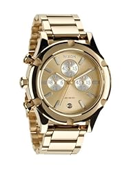 Nixon A3541219 camden chrono champagne gold dial stainless steel bracelet women watch NEW