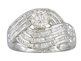 EGL Certified 1.56ct Diamond Engagement Ring 14Kt White Gold