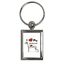I Love My Greyhound Key Chain