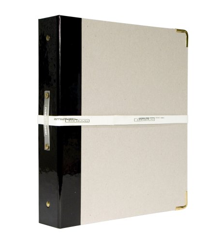 Russell+Hazel Signature Binder Black, 12 Inch x 10 3/4 Inch