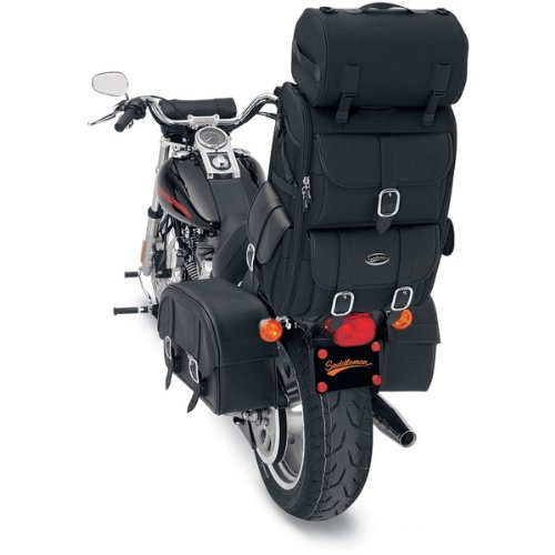 Saddlemen S3500 Deluxe Sissy Bar Bag Black 16