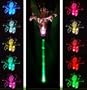 Chameleon Lily Flower Solar Garden Light with Unique Green-lit Stem