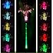 Chameleon Lily Flower Solar Garden Light with Unique Green-lit Stem