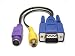 [TV-out VGA to S-Video/RCA Cable Adapter photo]