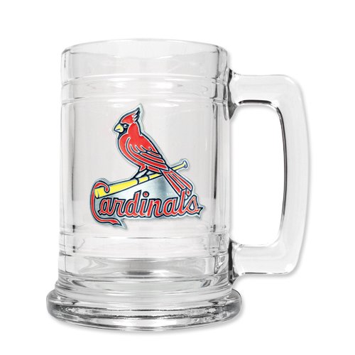 St Louis Cardinals 15oz Glass Tankard