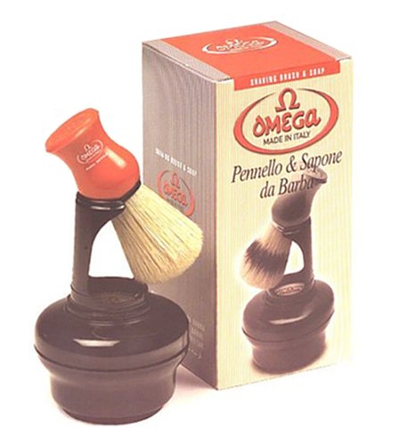 Omega Profesional Shaving Brush Soap Set