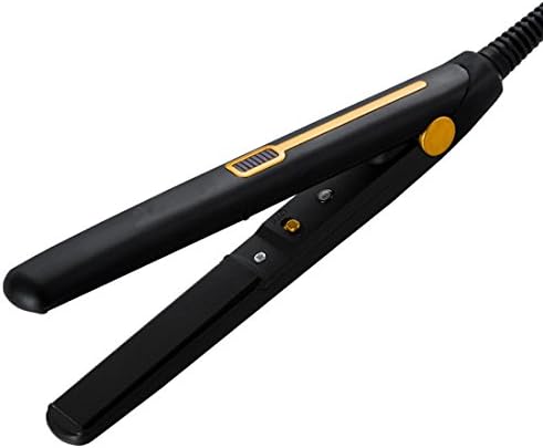 Danolsmann Professional Style Ceramic Tourmaline Ionic Flat Iron Professional Hair Straightener (Yellow)
