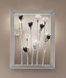 QUADRA ROSY:Wandleuchte,Made in Italy,Made with Murano Glas,Silber lackiert