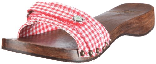 Adelheid Gl&uuml;cksbringer Holz Pantolette flach 11110110107 Damen Clogs & Pantoletten