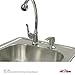 Cal Flame BBQ11963-H Sink with Faucet, Stainless Steel