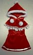 Fur Trimmed Cape with Dress Outfit that fits Webkinz and 8"-10" Make Your Own Stuffed Animals